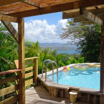 terrasse Villa Bwa Floté Diamant Vert Martinique