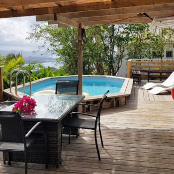 Terrasse Villa Bwa Floté Diamant Vert Martinique