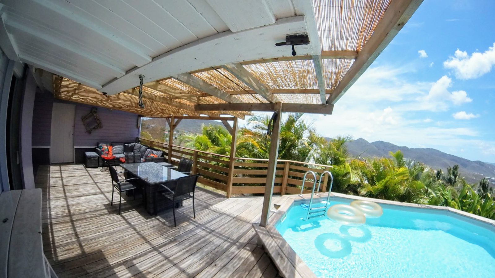 Terrasse Villa Bwa Floté Diamant Vert Martinique